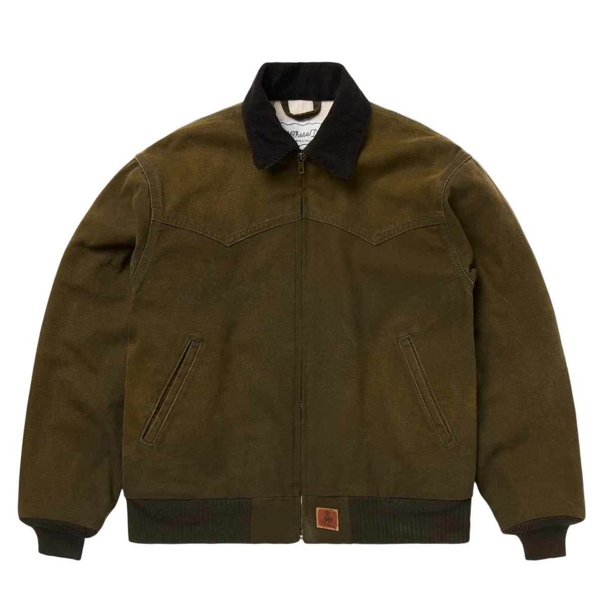 One Of These Days Ranch Jacket — Worn Green — front view