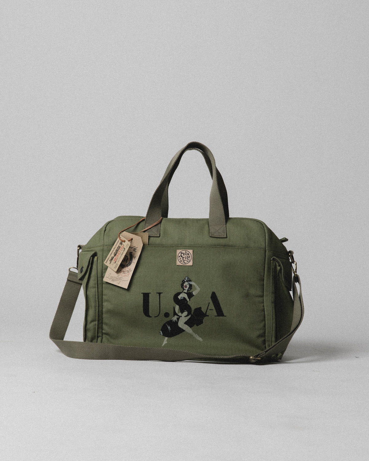 Telluride Monkey Carrier Tote — Sage Green — view 5
