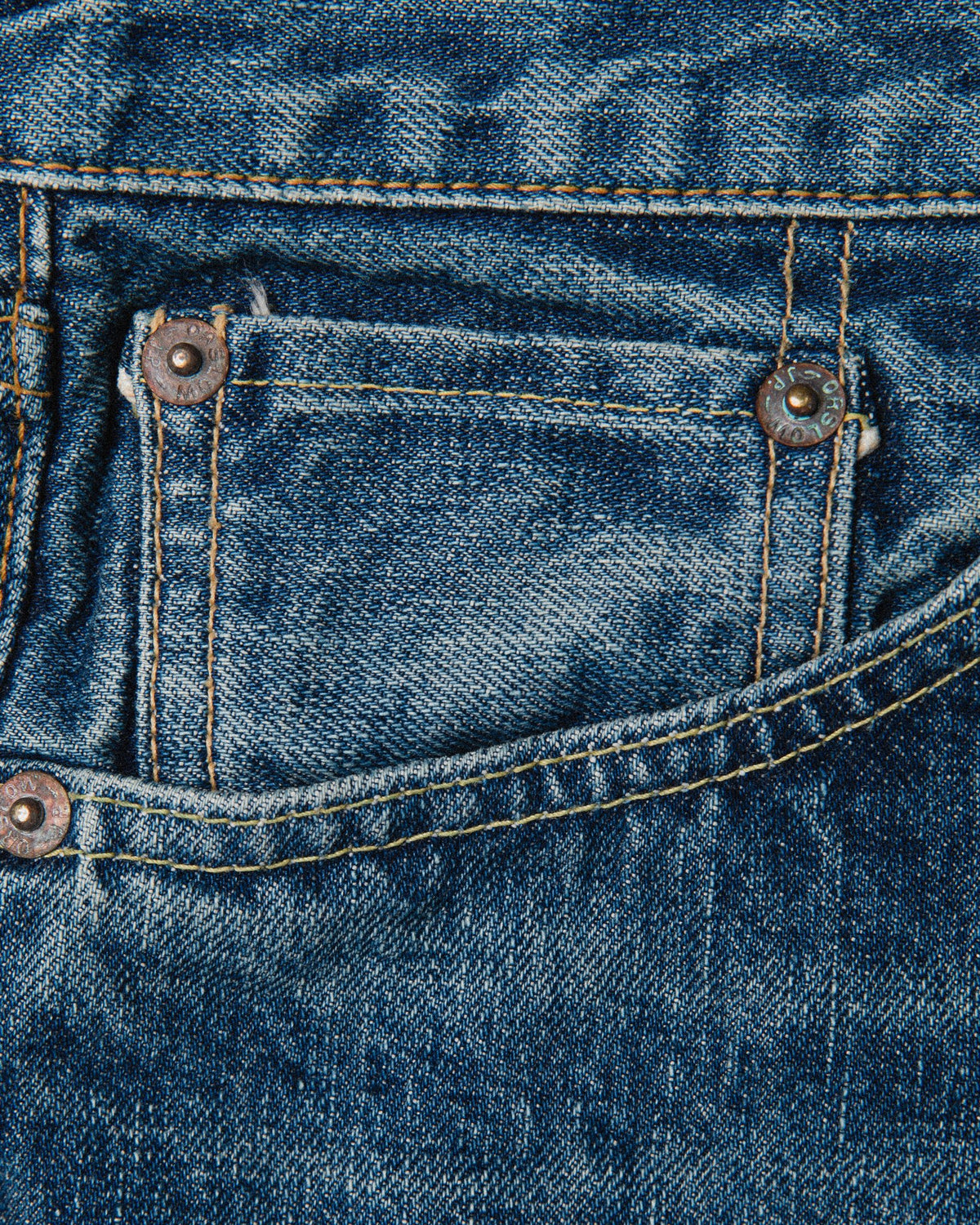 orSlow 107 Ivy Fit Selvedge Denim — 2 Year Wash — view 4
