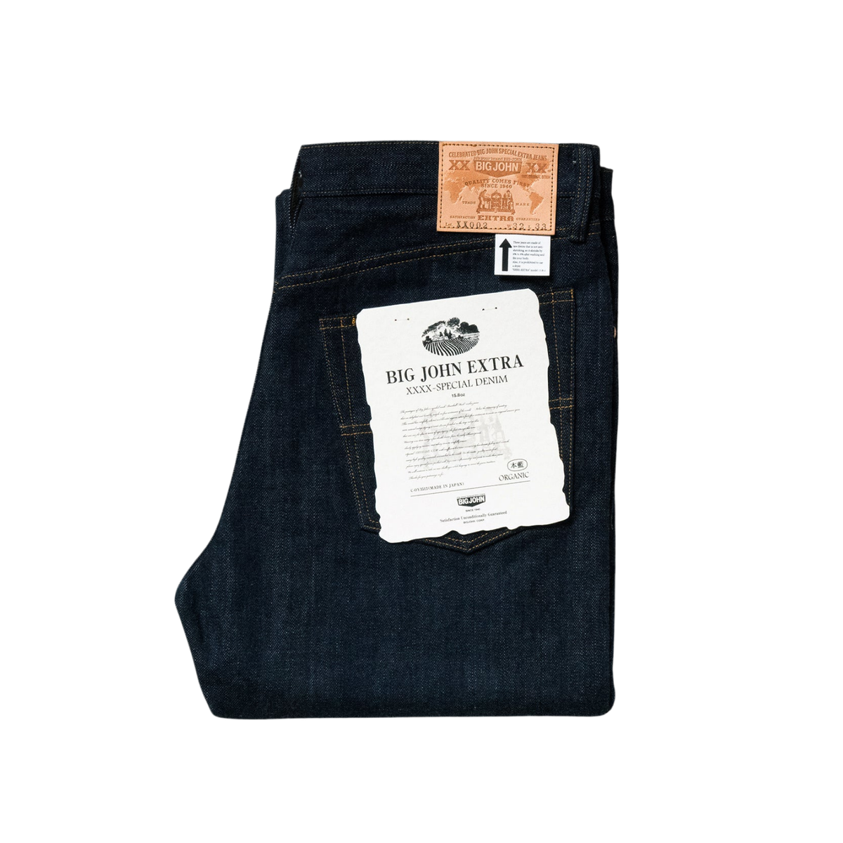Big John XX002 Slim Straight Fit — Indigo — view 8