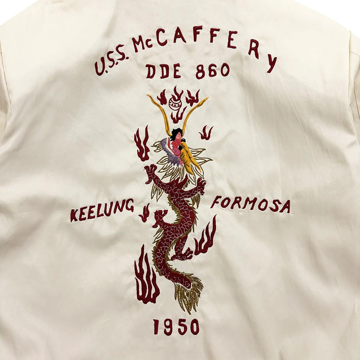 Dry Bones Embroidered Jacket Dragon — Ivory — view 6