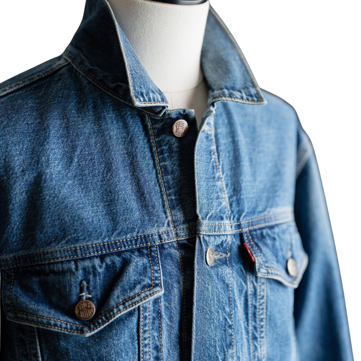 Big John M6010SL Vintage '60s Classic Trucker Jacket — Antique Wash — view 5