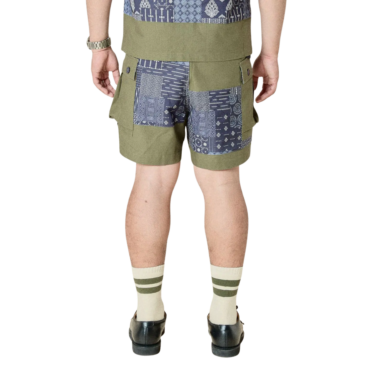 Union Labs Patch Up P43 Shorts — Olive — view 6