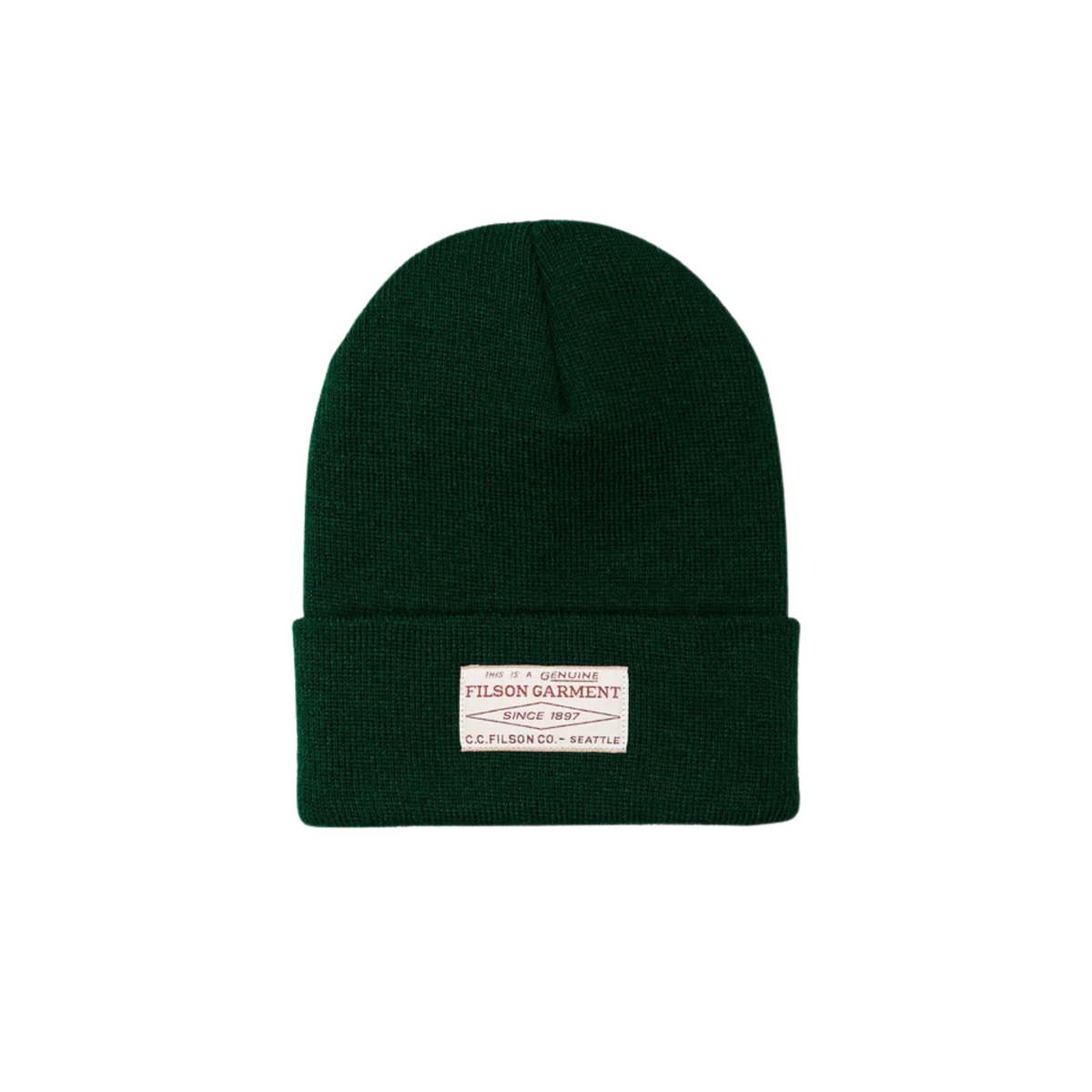 Filson Ballard Watch Cap — Forest Green — front view