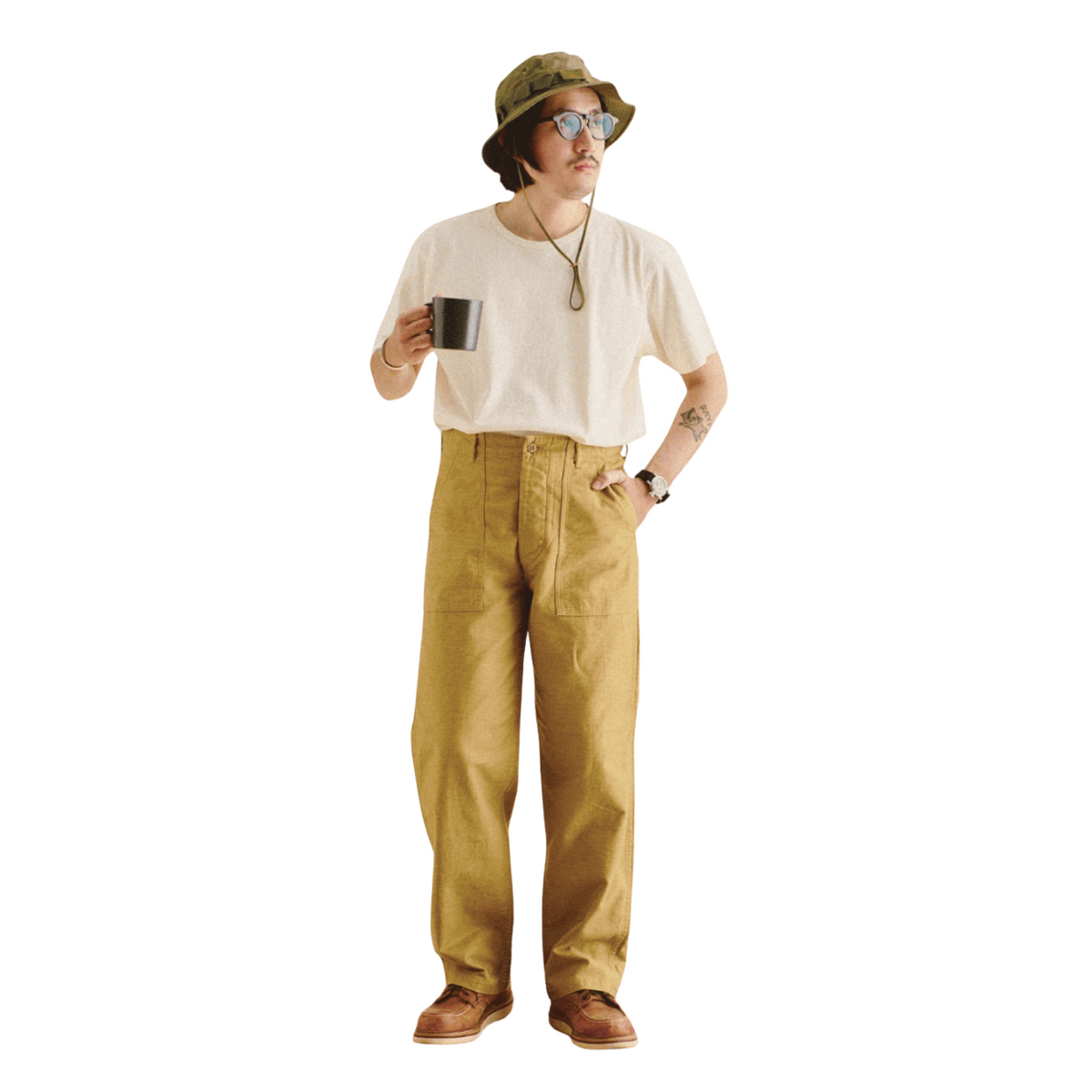 orSlow Us Army Fatigue Pants — Khaki — view 5
