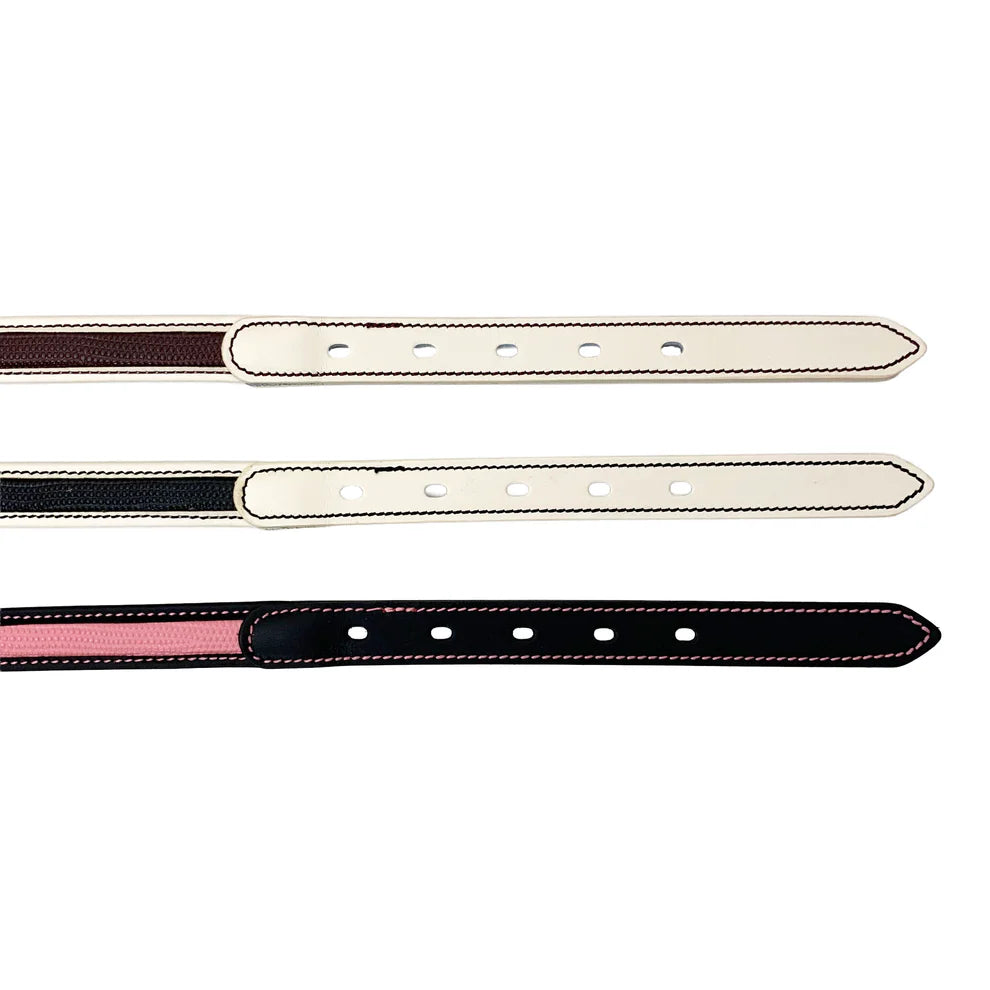 Dry Bones Lizard Emboss Belt — White/Brown — view 4
