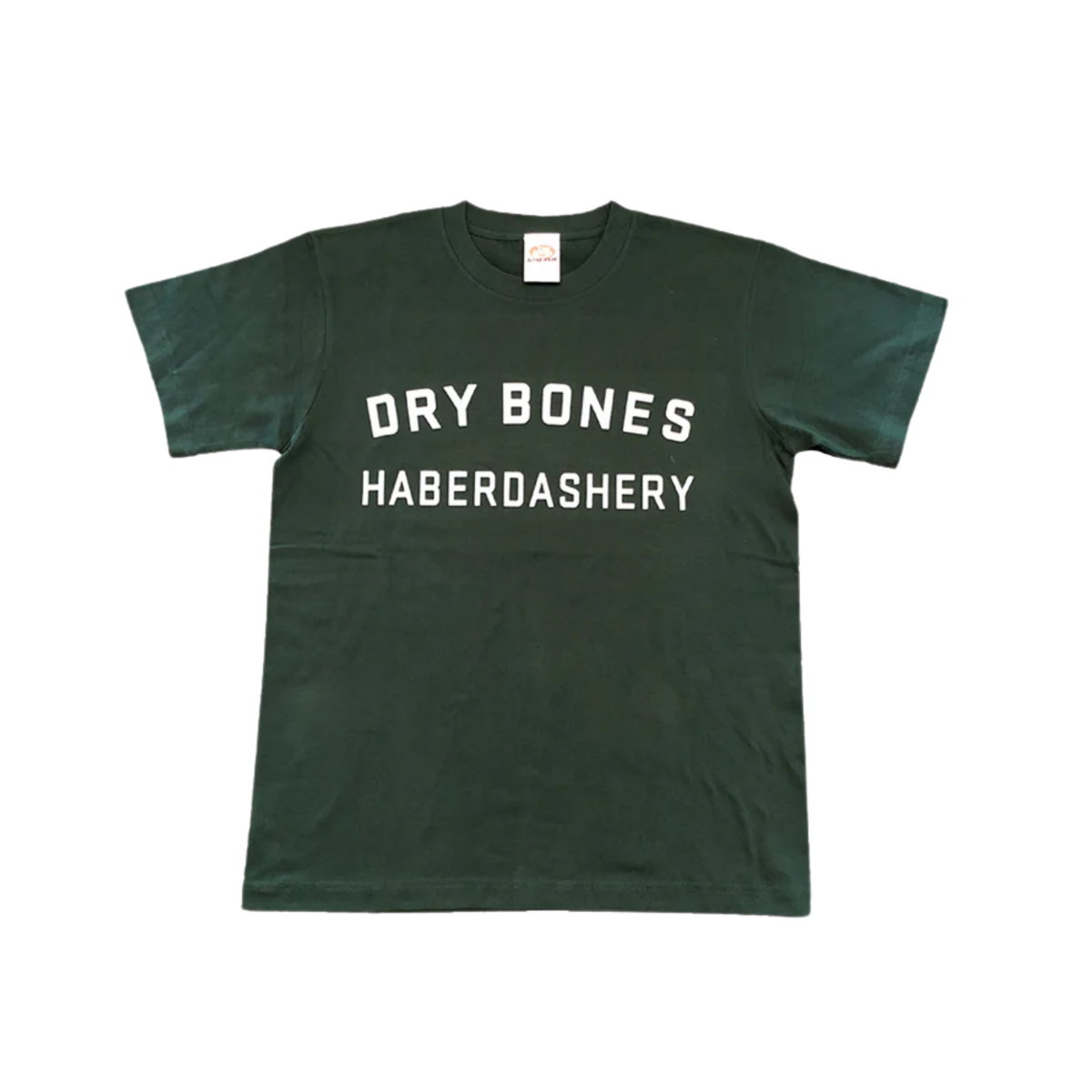 Dry Bones Haberd Ashery — Moss Green — front view