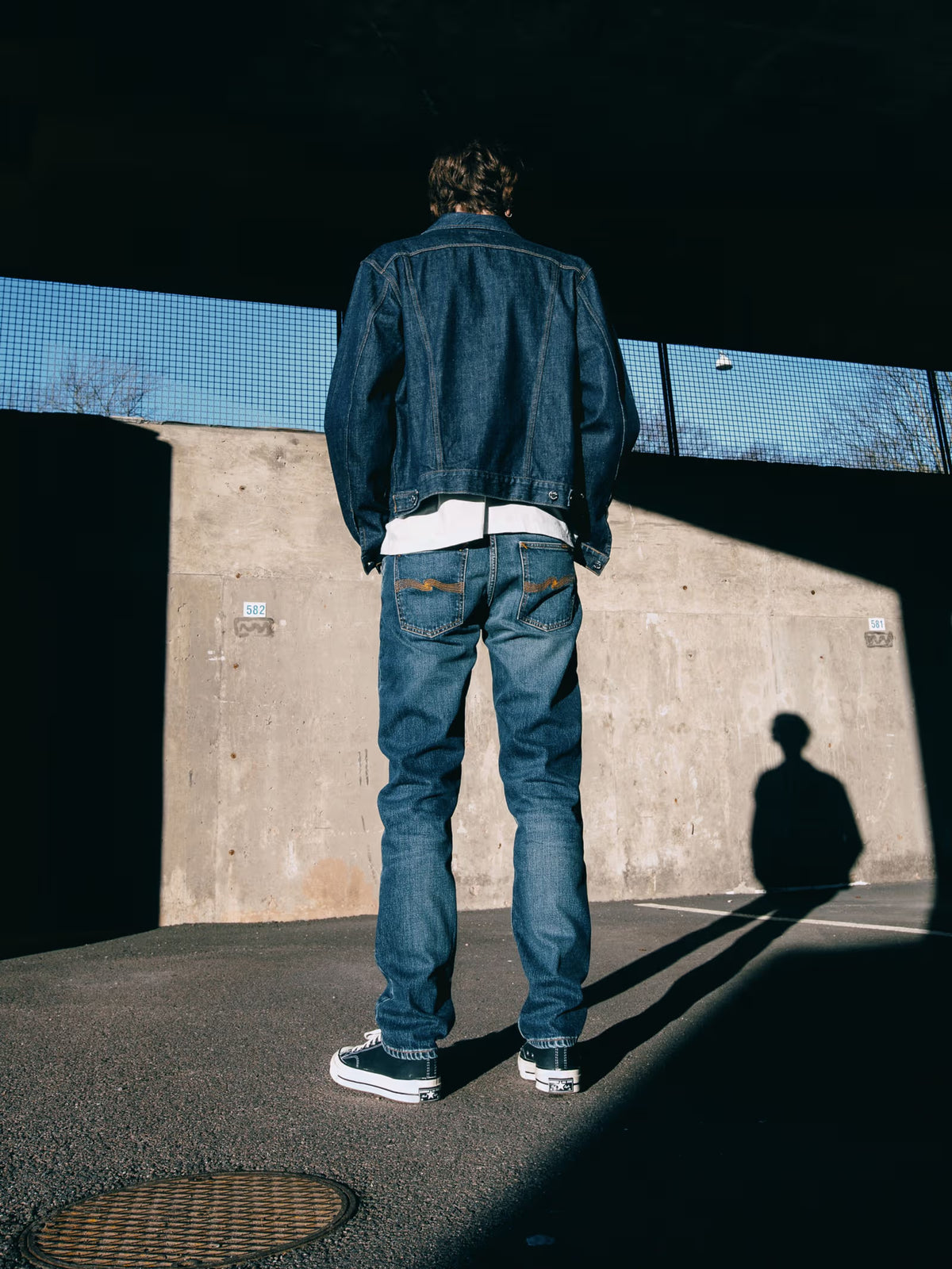 Nudie Jeans Lean Dean — Troubled Sea — front view