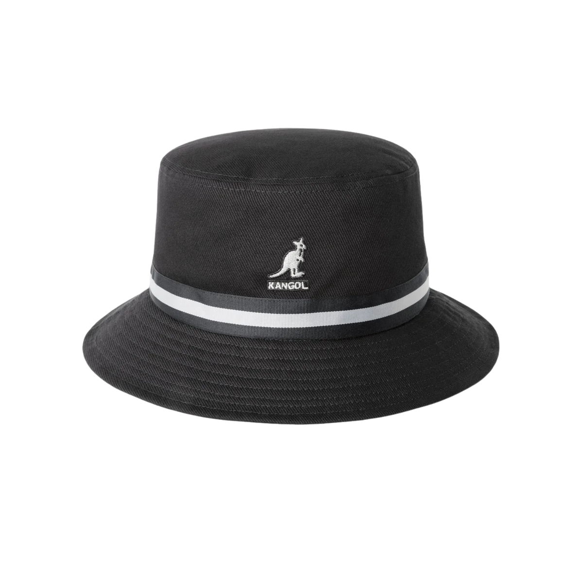 Kangol Stripe Lahinch — Black — front view