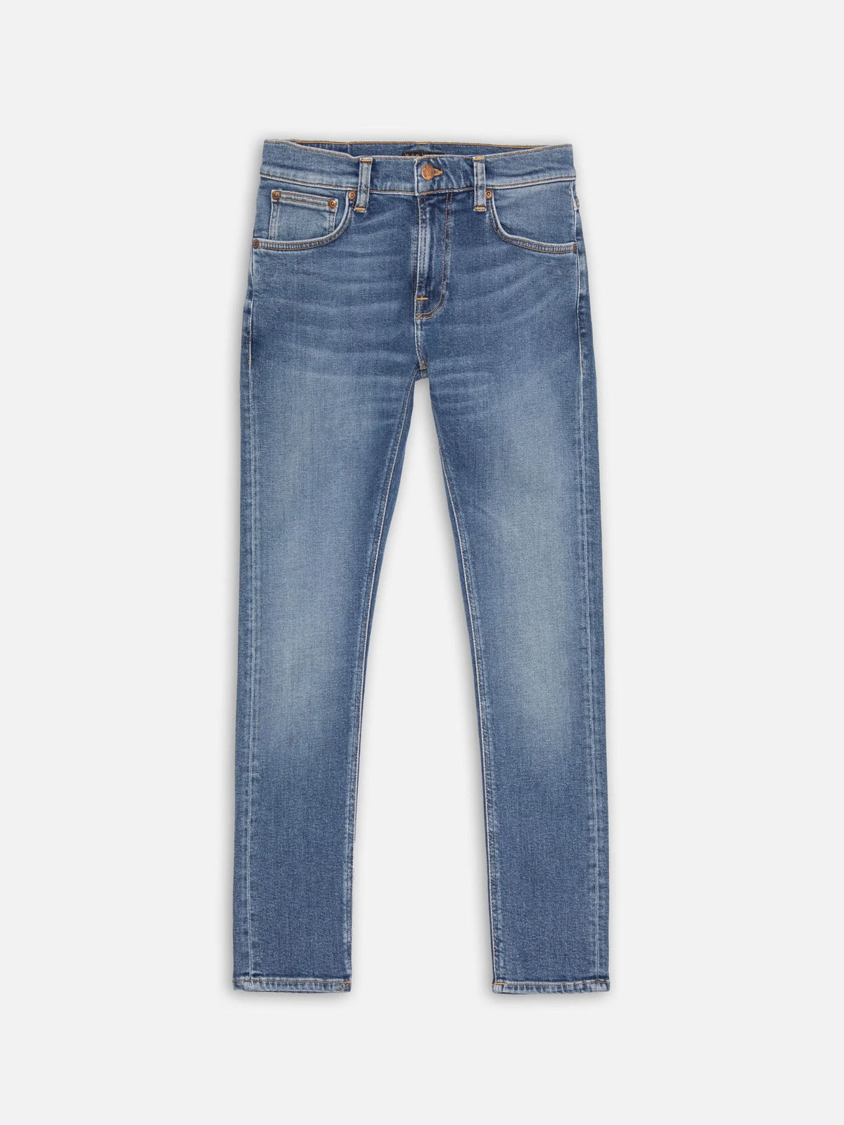 Nudie Jeans Tight Terry — Inbetween Blues — front view