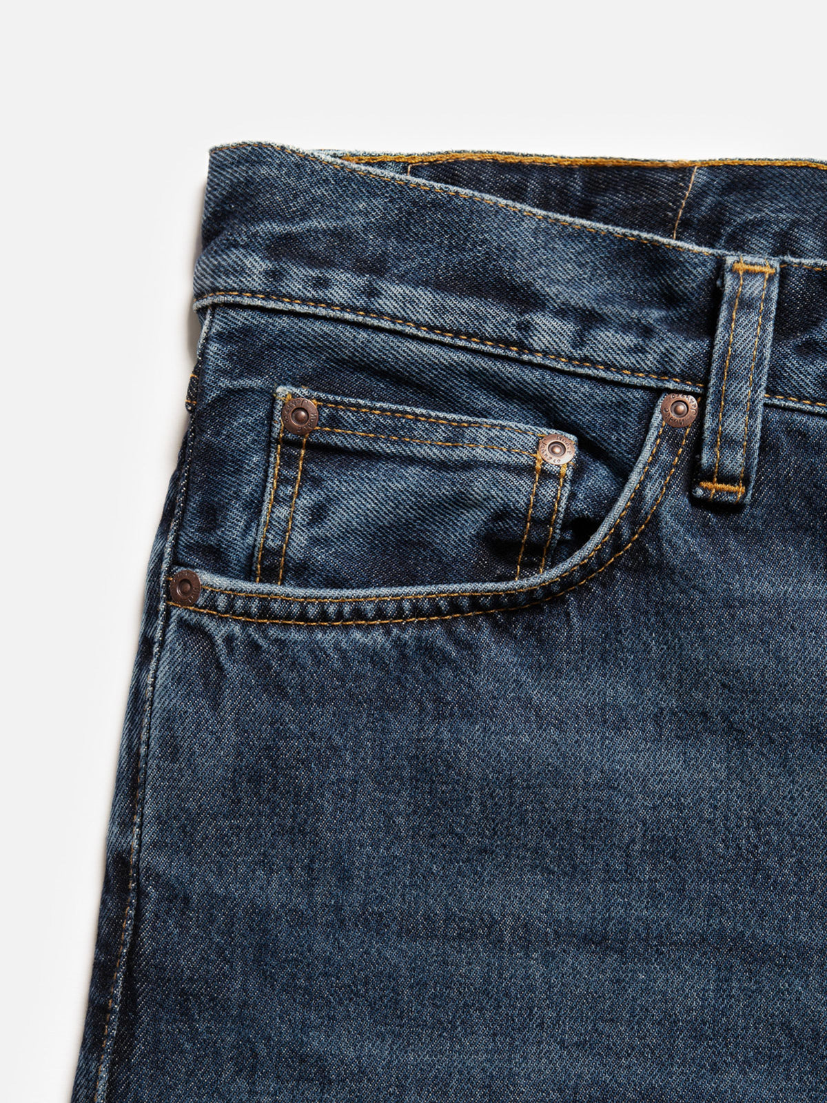 Nudie Jeans Steady Eddie Ii — Blue Soil — view 5