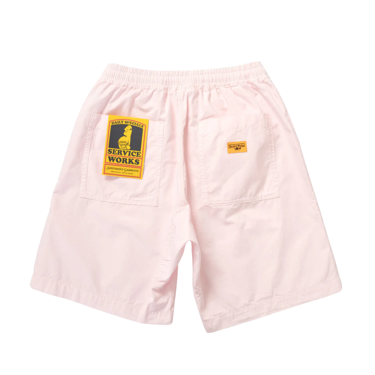 Service Works Poplin Chef Short — Dusty Pink — view 6