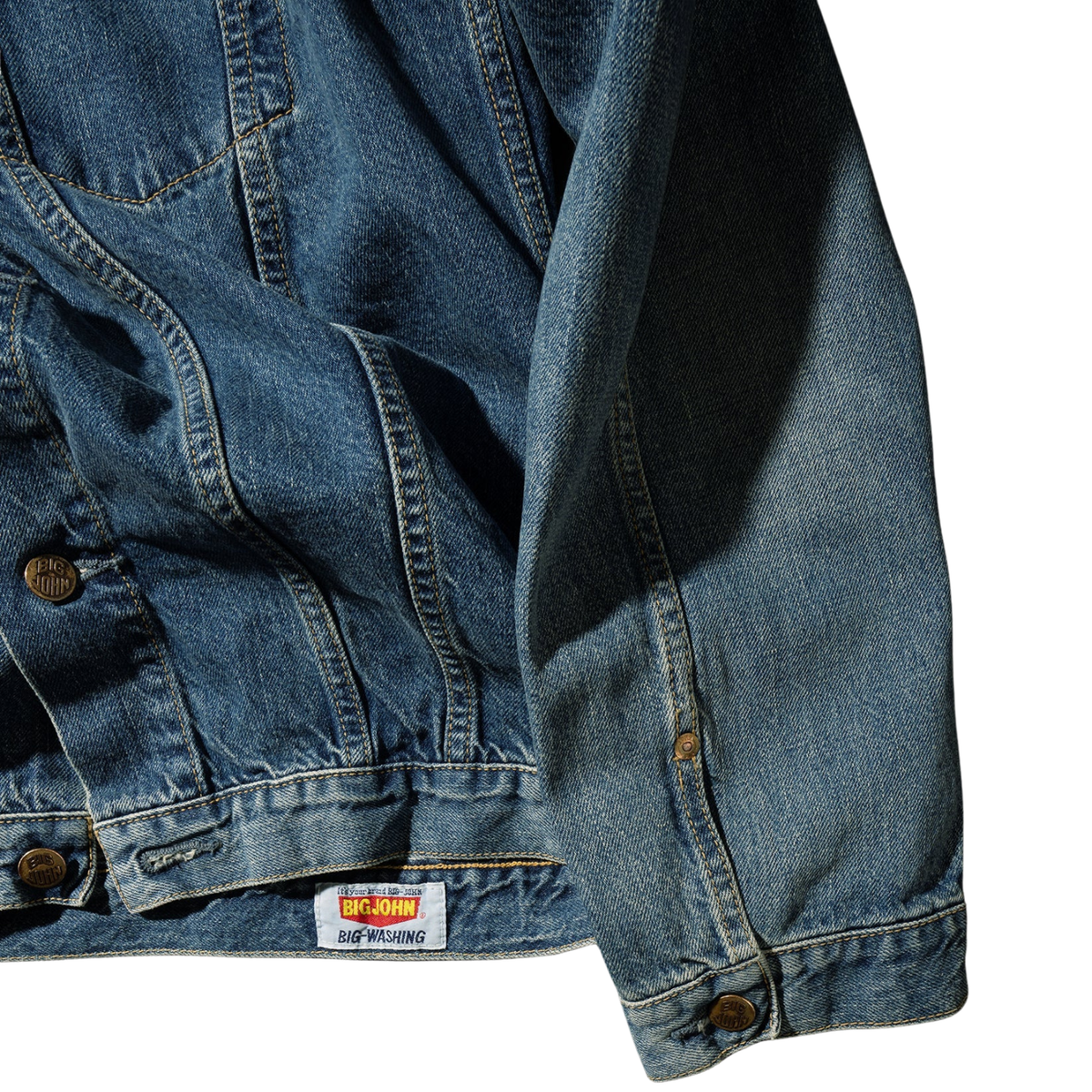 Big John M6010SL Vintage '60s Classic Trucker Jacket — Antique Wash — view 6