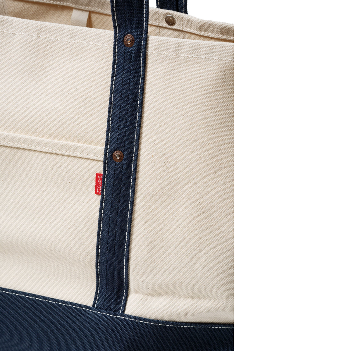 Big John VBTT45 Canvas Tote Bag — Kinari/Navy — view 7