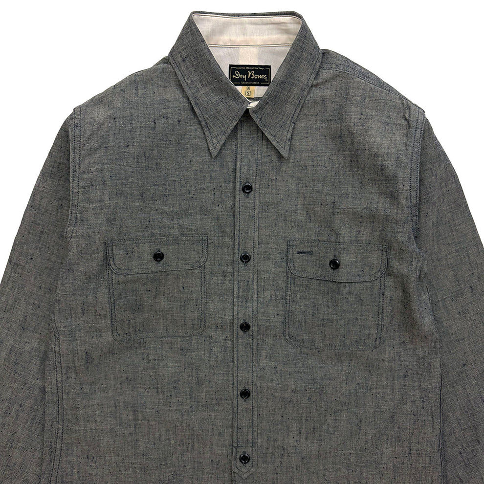Dry Bones Nep Work Shirt — Gray — view 3