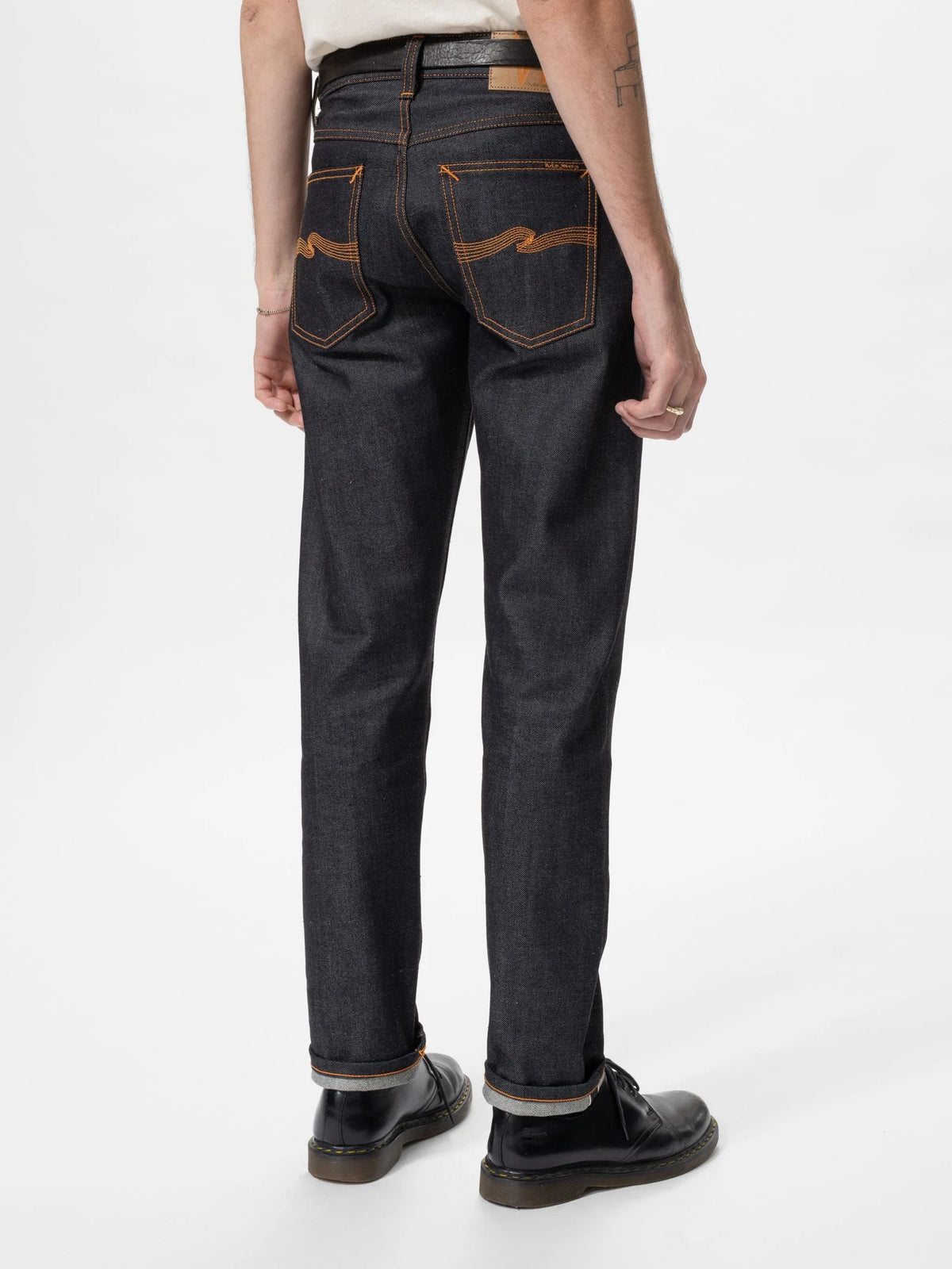 Nudie Jeans Solid Ollie — Dry Japan Selvage — view 8