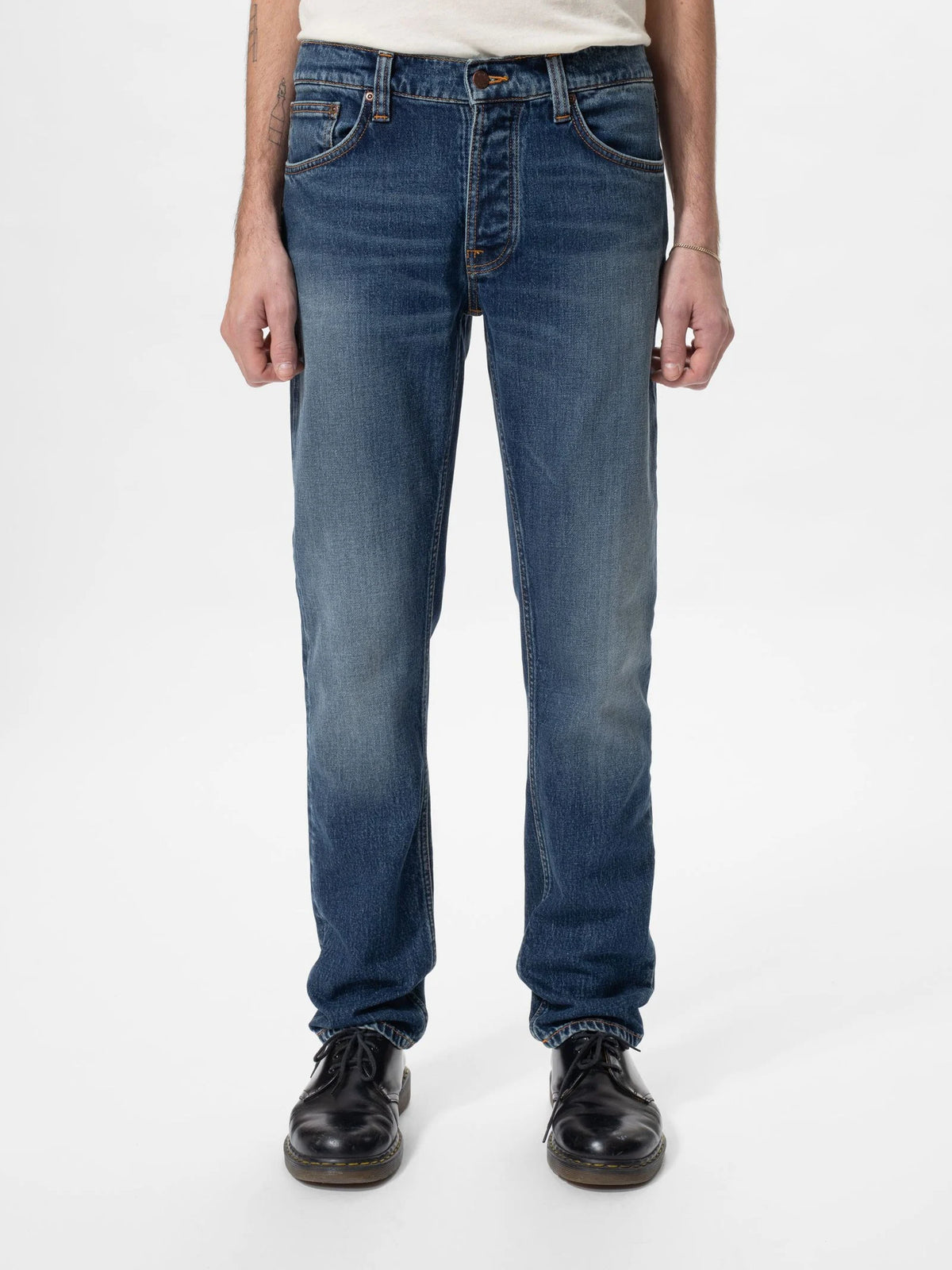 Nudie Jeans Solid Ollie — Wild Blue — view 3