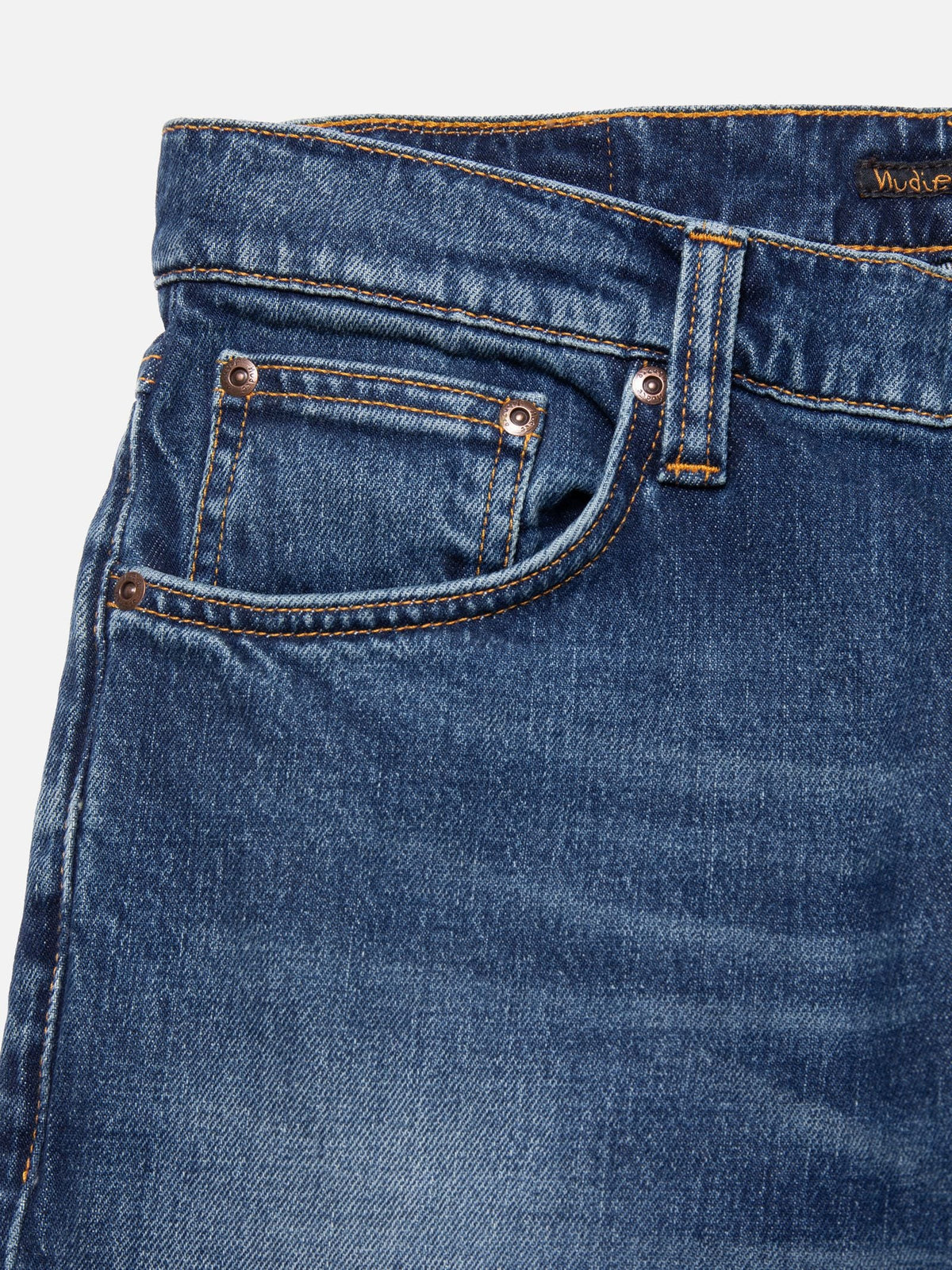 Nudie Jeans Solid Ollie — Wild Blue — view 5
