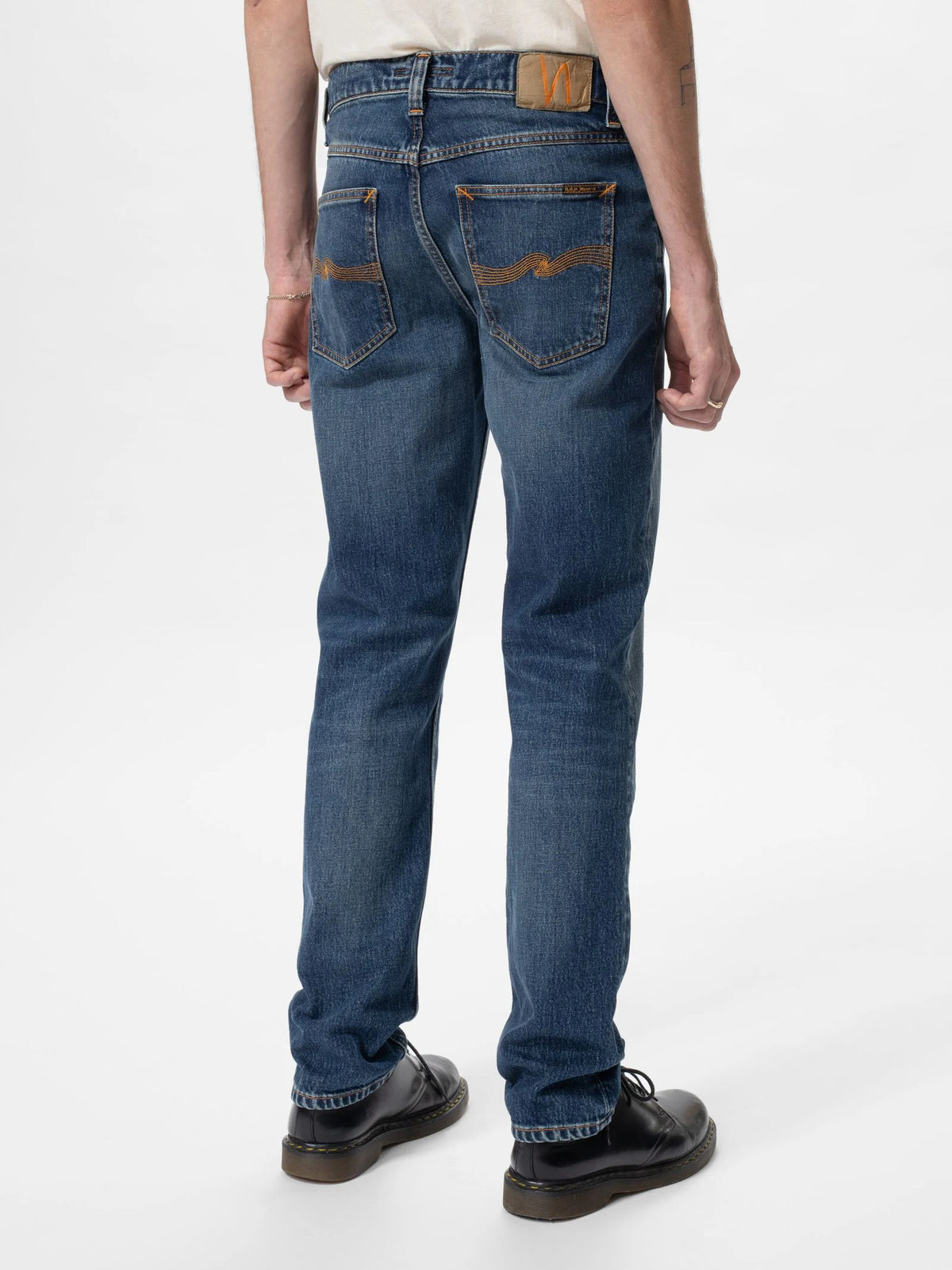 Nudie Jeans Solid Ollie — Wild Blue — view 4