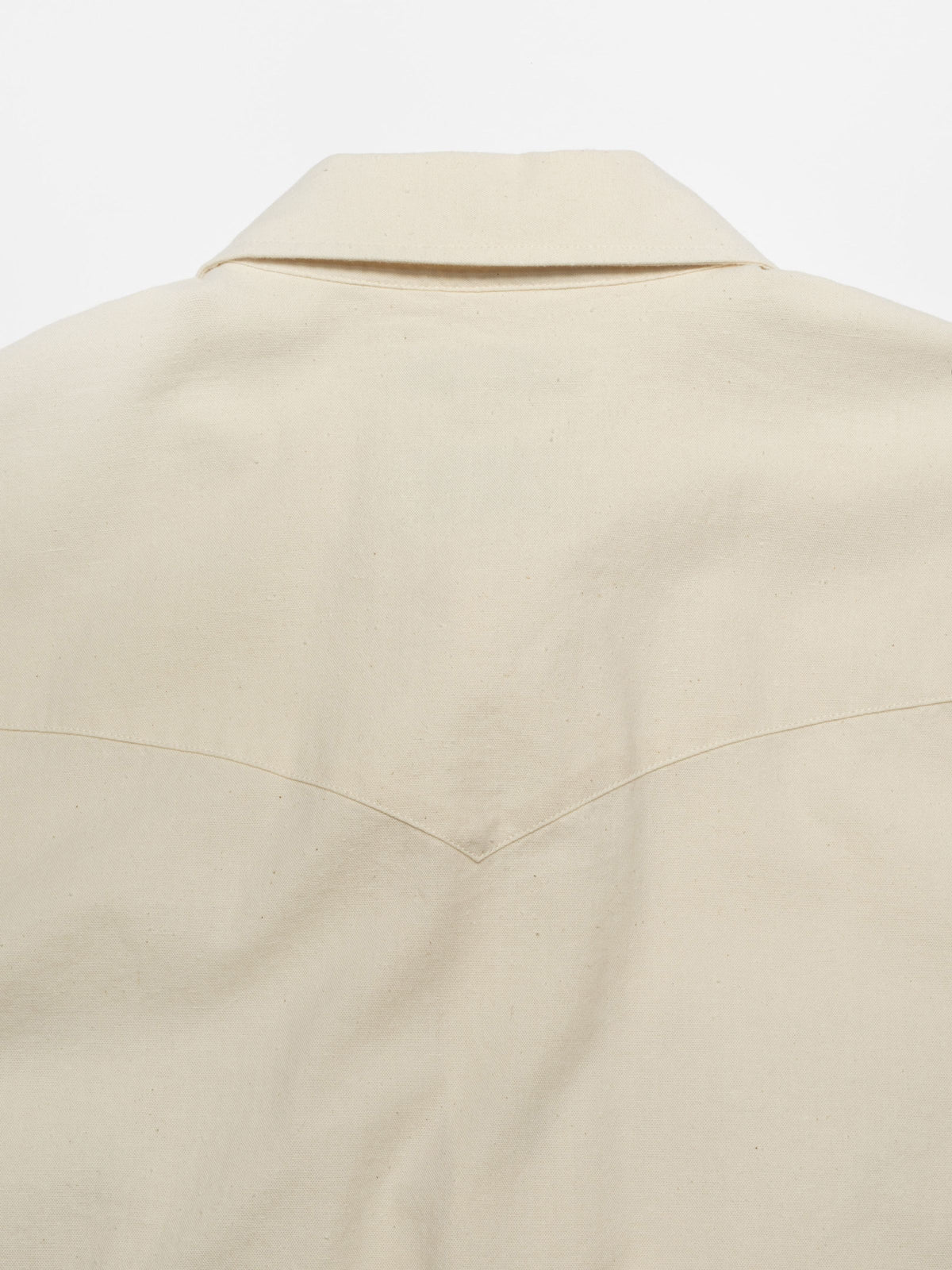 Nudie Jeans George Chambray Western Shirt — Ecru — view 4