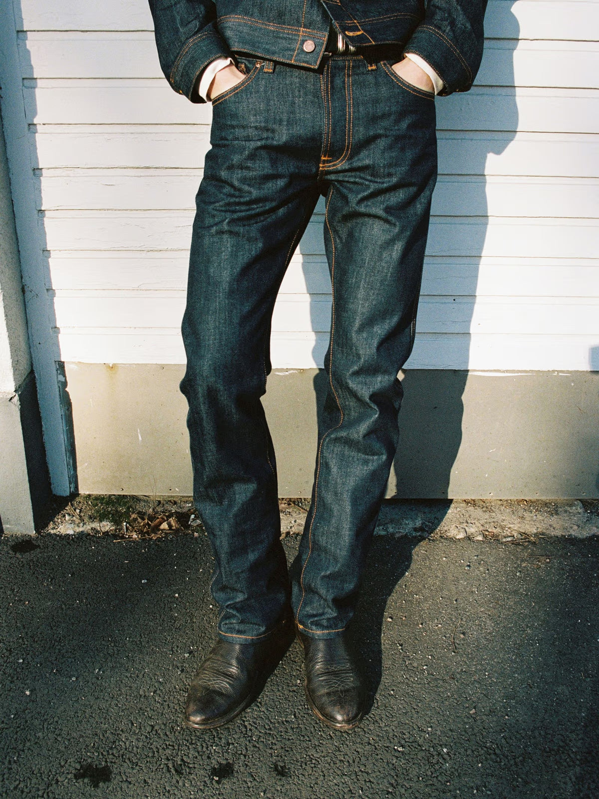 Nudie Jeans Slim Jim Dry Streaky — front view