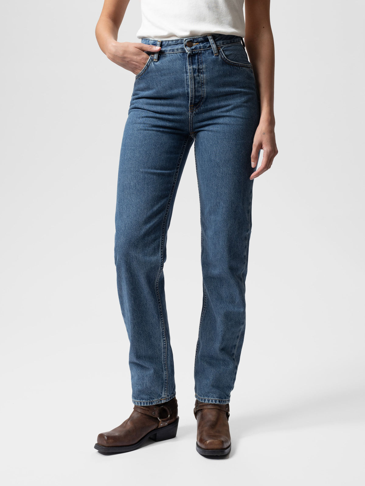 Nudie Jeans Lofty Lo Morning Mist — view 2