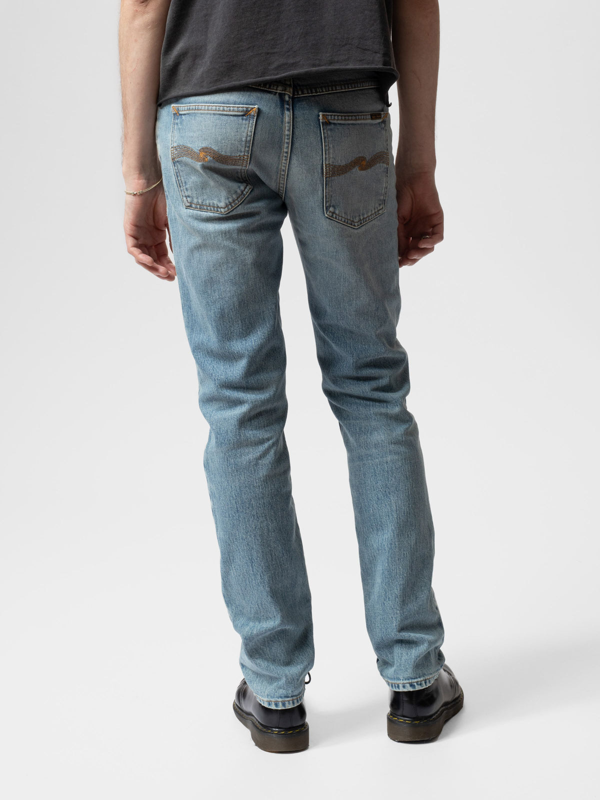 Nudie Jeans Solid Ollie — Cloud Blue — view 4