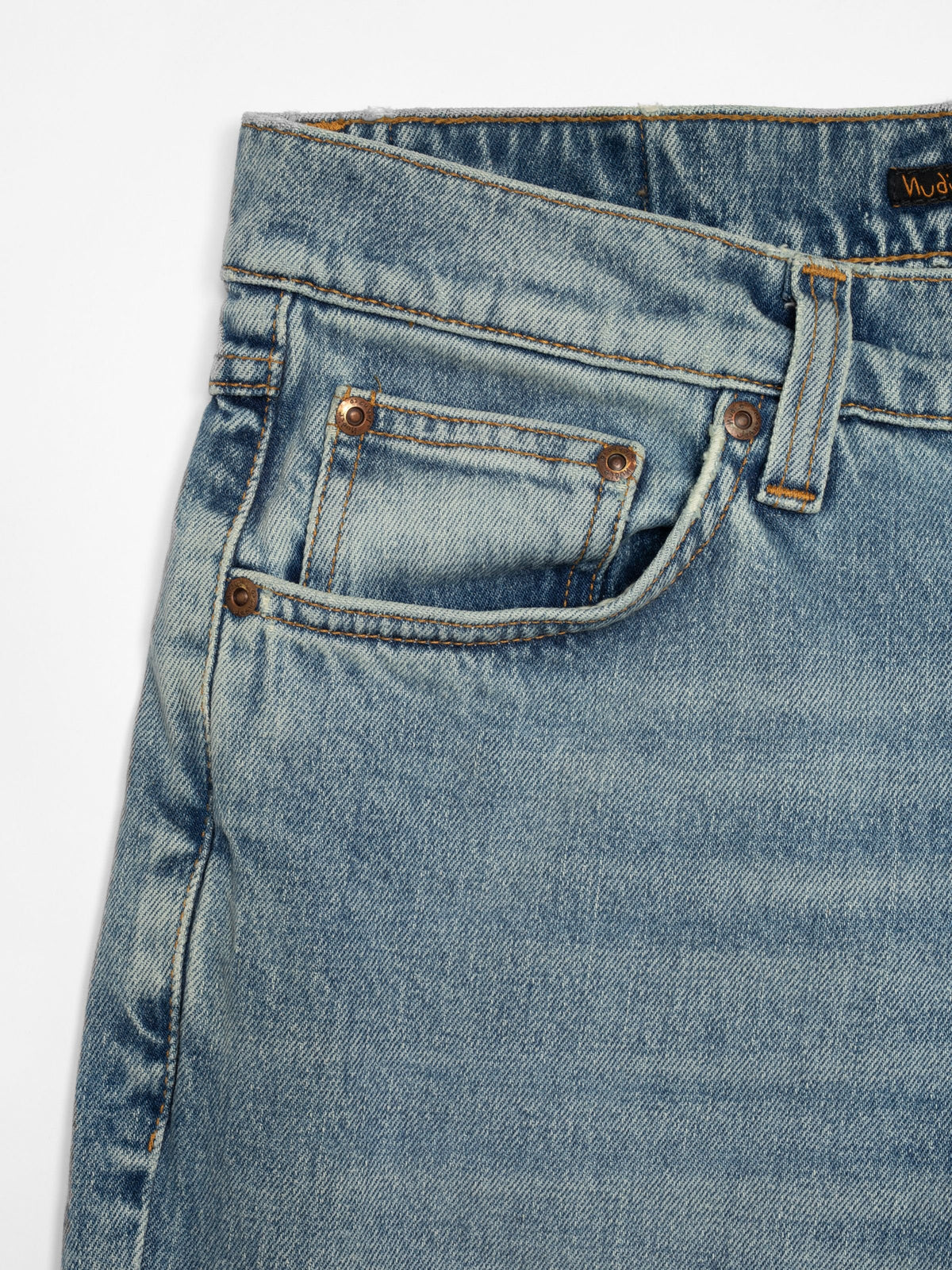 Nudie Jeans Solid Ollie — Cloud Blue — view 5