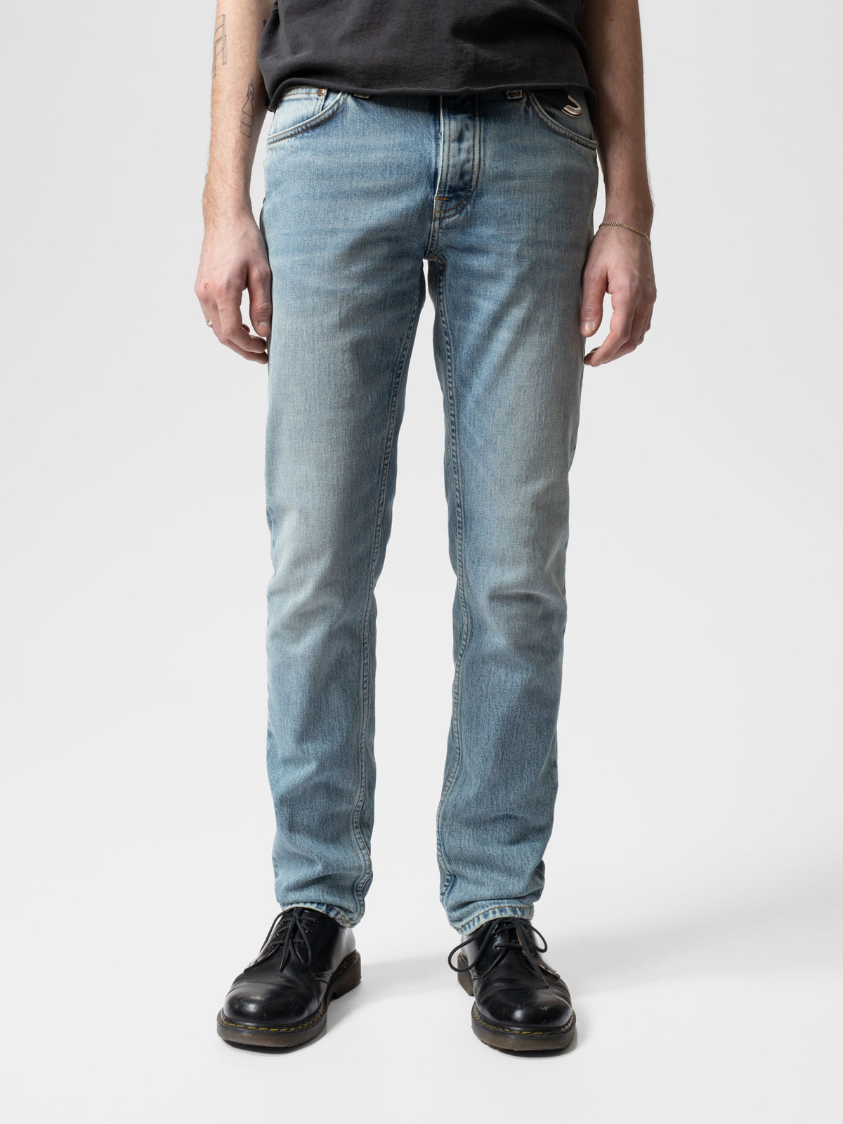 Nudie Jeans Solid Ollie — Cloud Blue — view 2