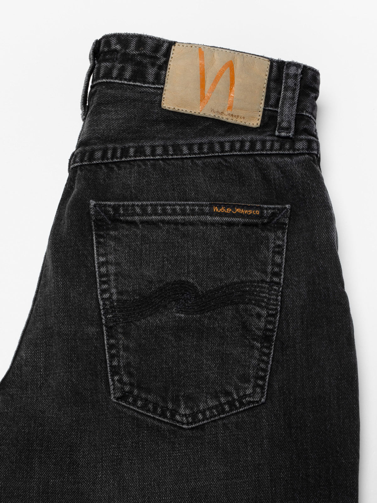Nudie Jeans Clean Eileen — Black Crosshatch — view 6