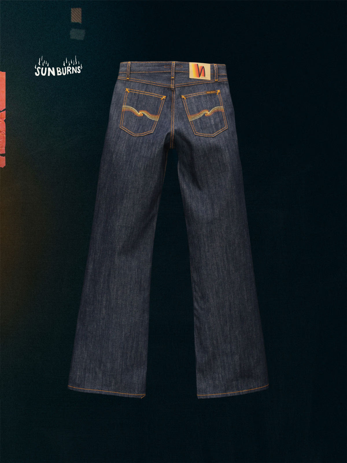 Nudie Jeans Wide Heidi — Dry Sunburns — front view