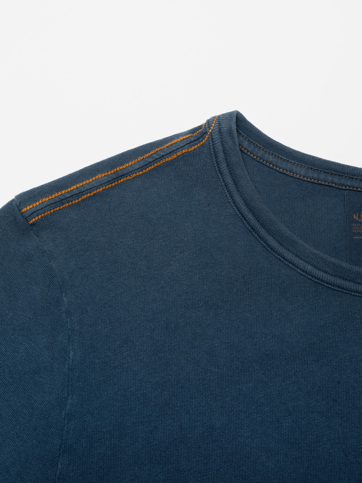 Nudie Jeans Ricky Pocket T-Shirt Washed — Blue — view 5