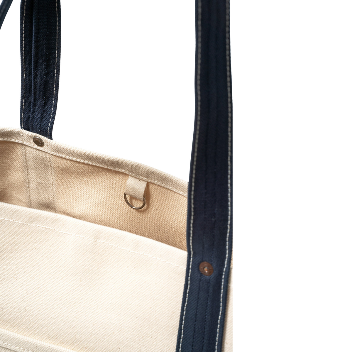 Big John VBTT45 Canvas Tote Bag — Kinari/Navy — view 8