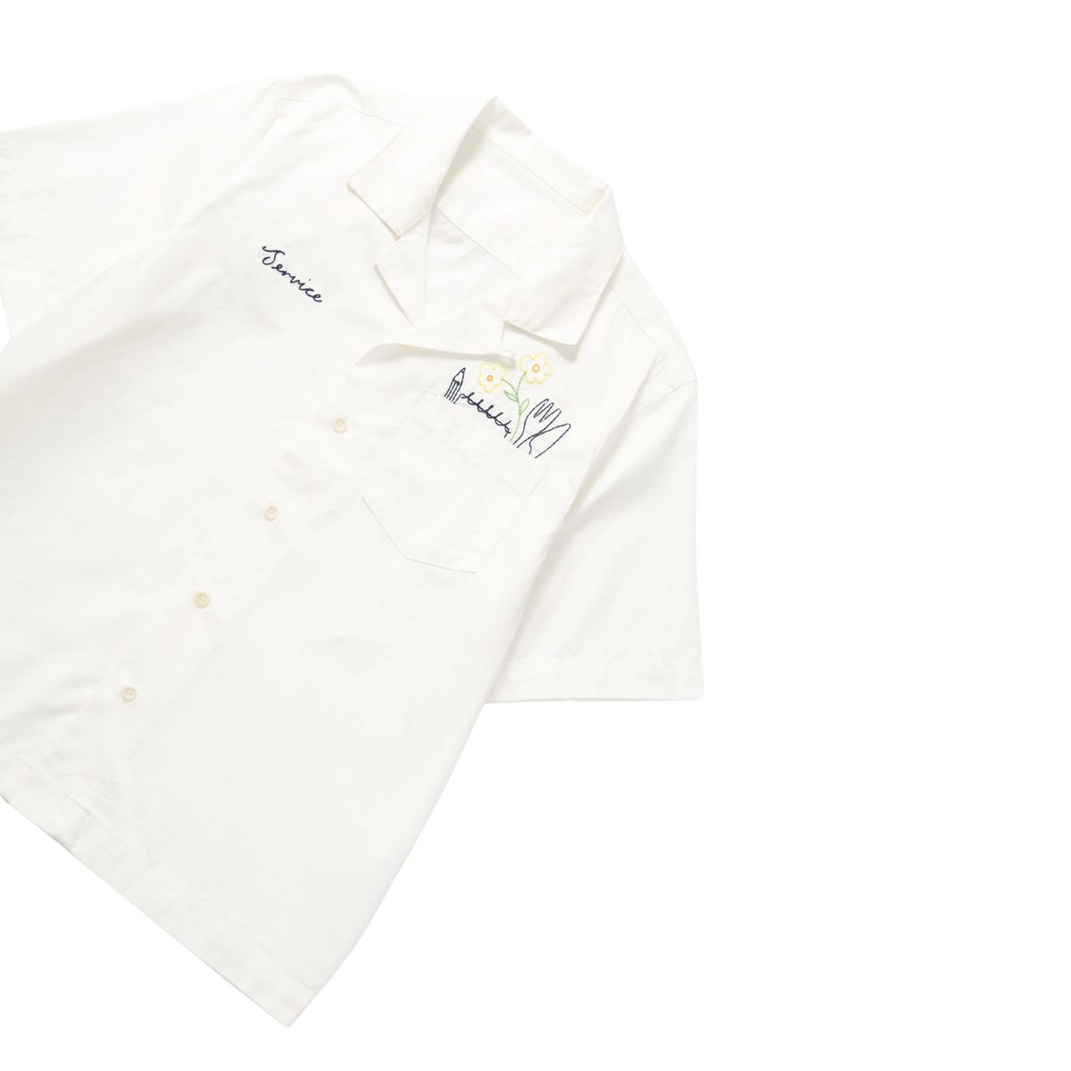 Service Works Light Twill Necessities Shirt — Off White — view 2