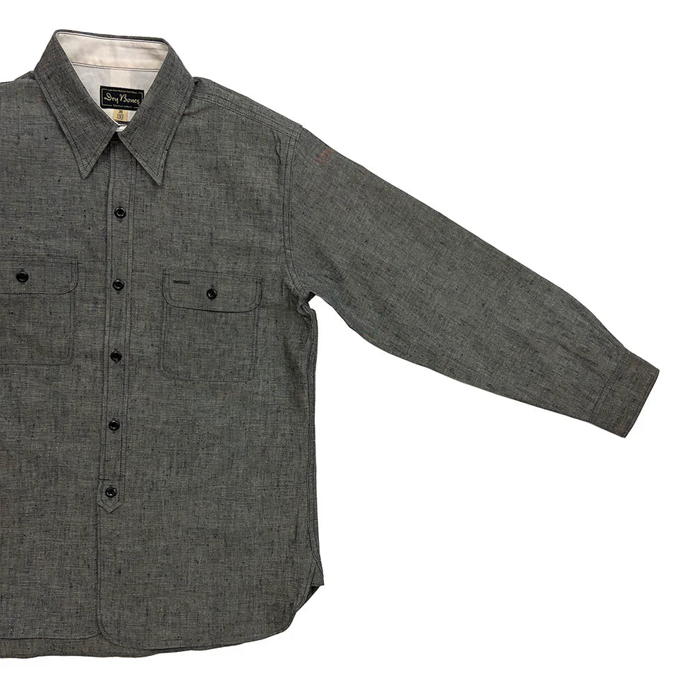 Dry Bones Nep Work Shirt — Gray — view 5