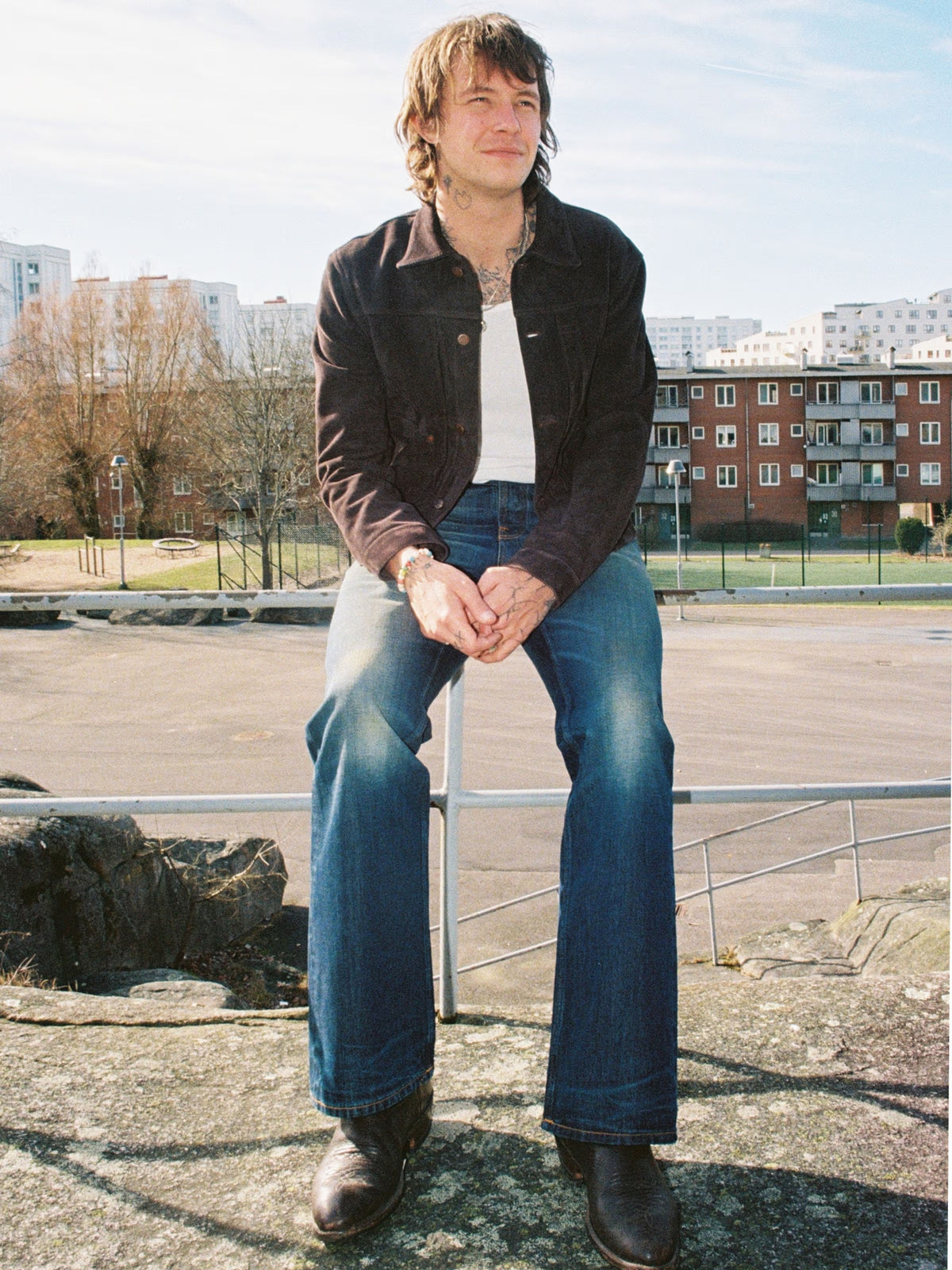 Nudie Jeans Flare Glenn — Old News — front view