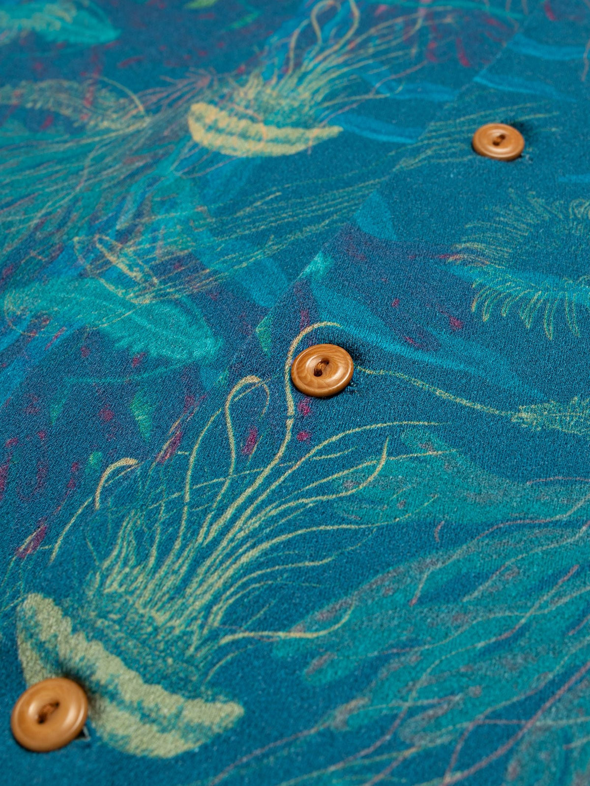 Nudie Jeans Arvid Hawaii Shirt Deep Sea — Multi — view 5