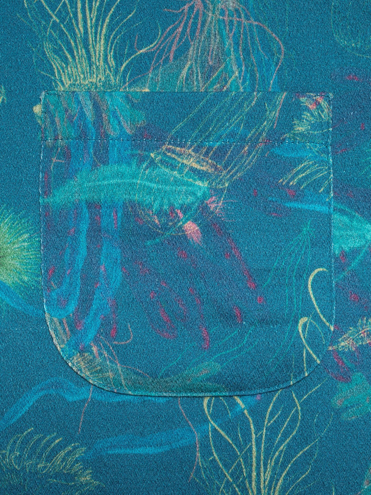 Nudie Jeans Arvid Hawaii Shirt Deep Sea — Multi — view 3