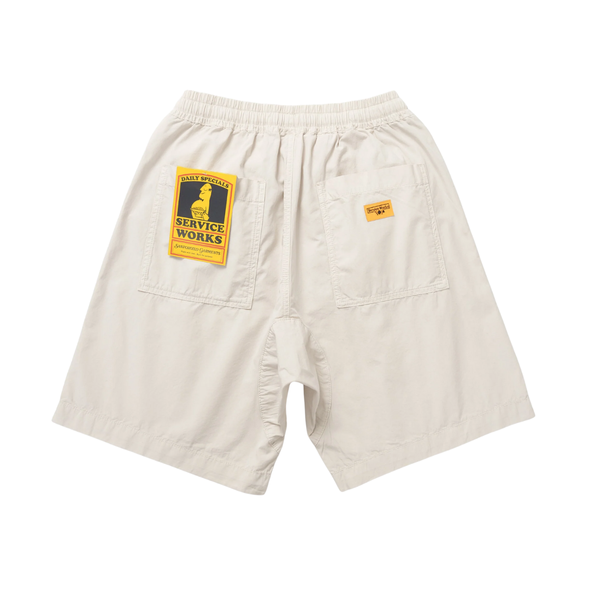 Service Works Poplin Chef Short — Salt — view 5