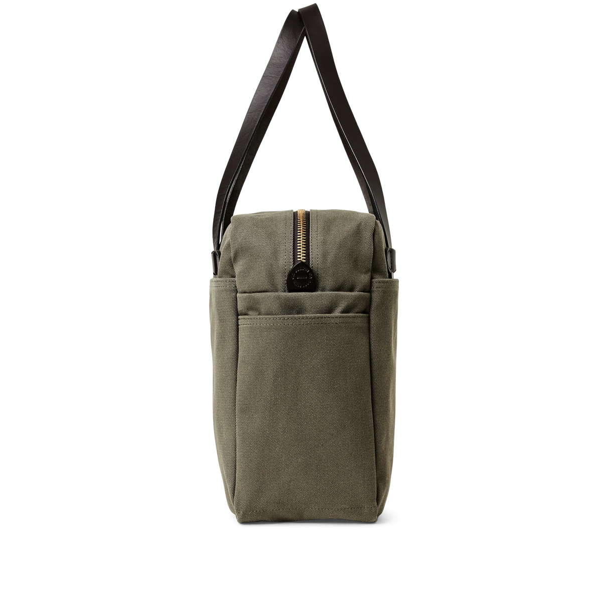 Filson Rugged Twill Zipper Tote Bag — Otter Green — view 5