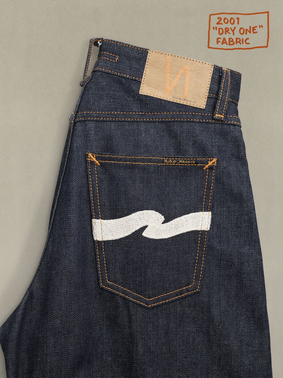 NUDIE JEANS SONIC SUE - DRY ECRU WAVES