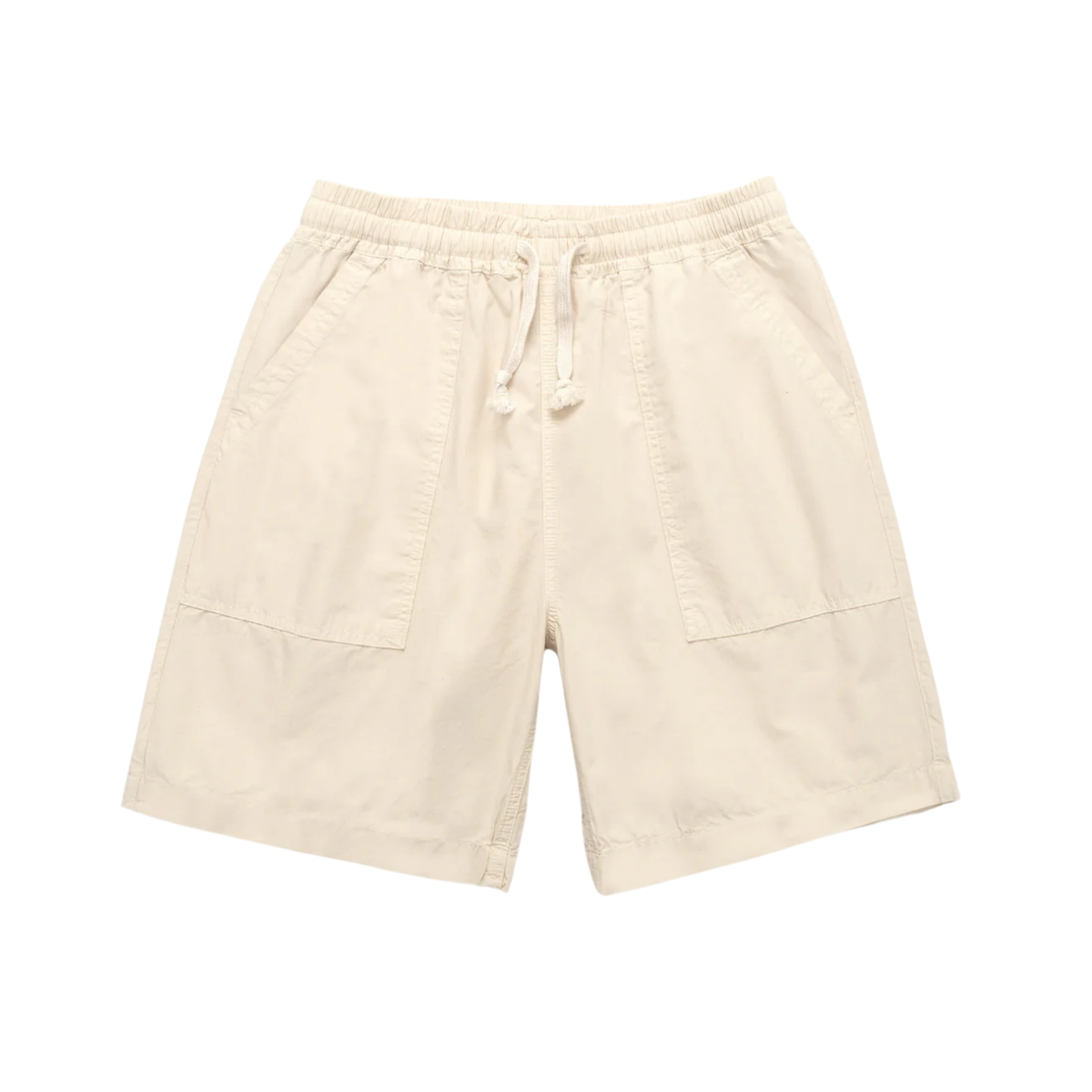 Service Works Poplin Chef Short — White Oak — front view