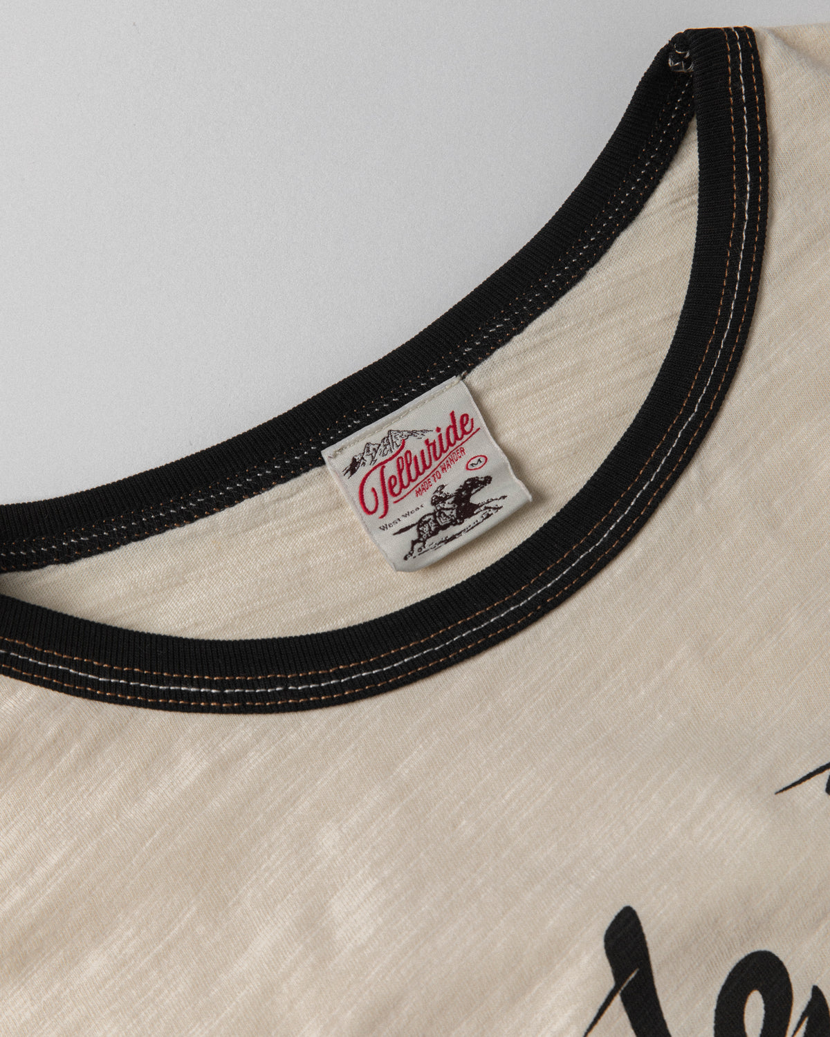 Telluride - Ringer Tee Ride Fast — White/Black — view 3