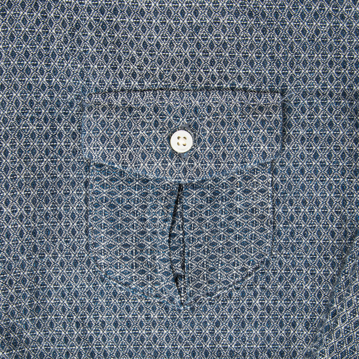Graph Zero Standard Button-Down Long Sleeve Shirt — White — view 3