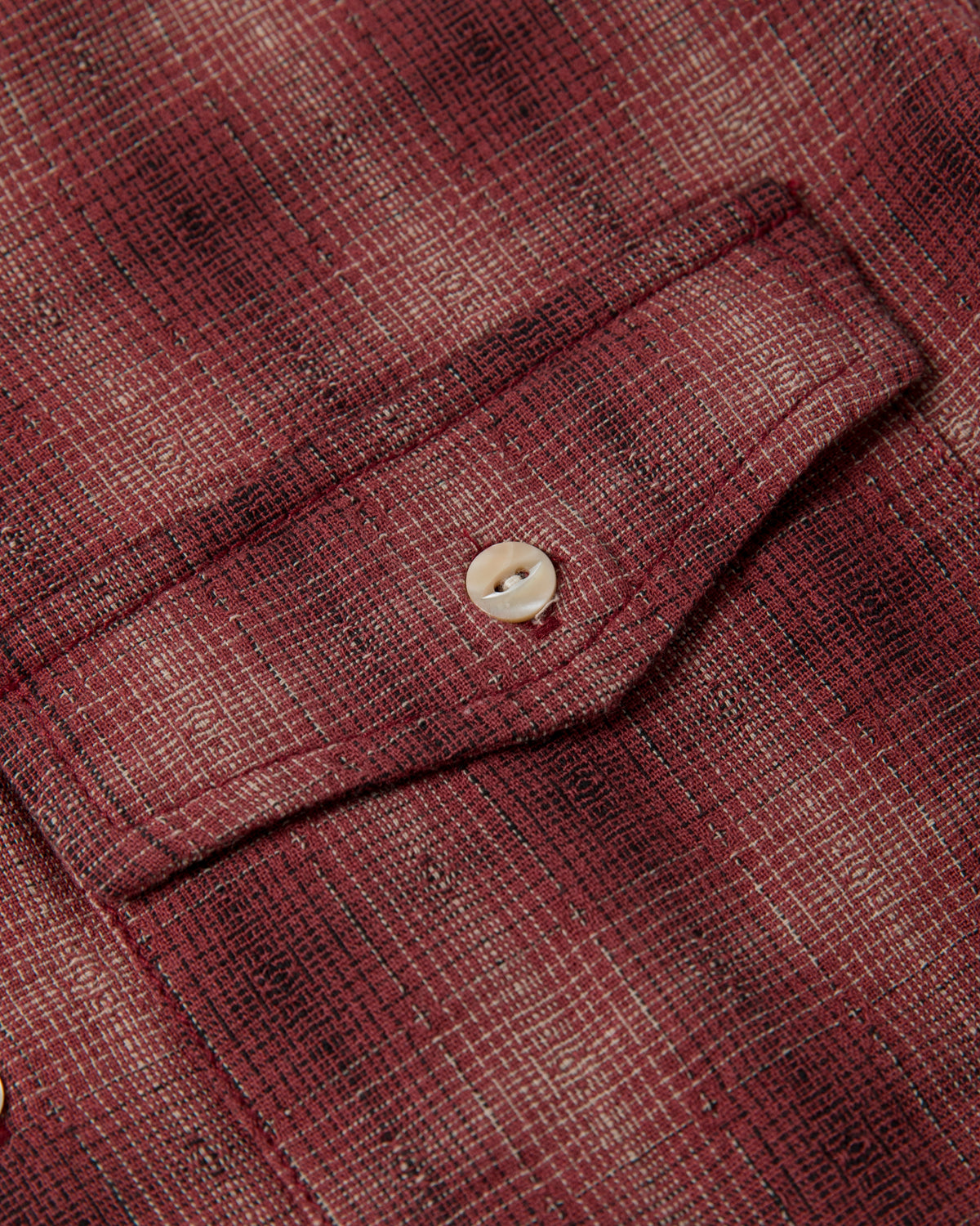 Telluride Drifter Signal Pattern Jacquard Shirt — Mulberry — view 6
