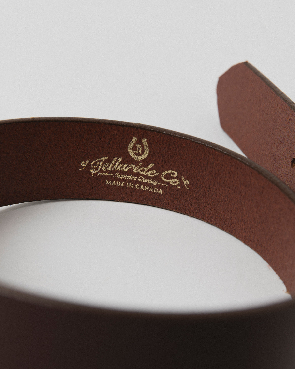 TELLURIDE BUFFALO BILL ANVIL BELT 40MM - MAHOGANY