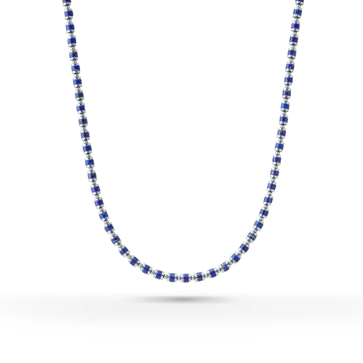 SAAD BLUE HOUR HEISHI LAPIS LAZULI NECKLACE STONE 4MM