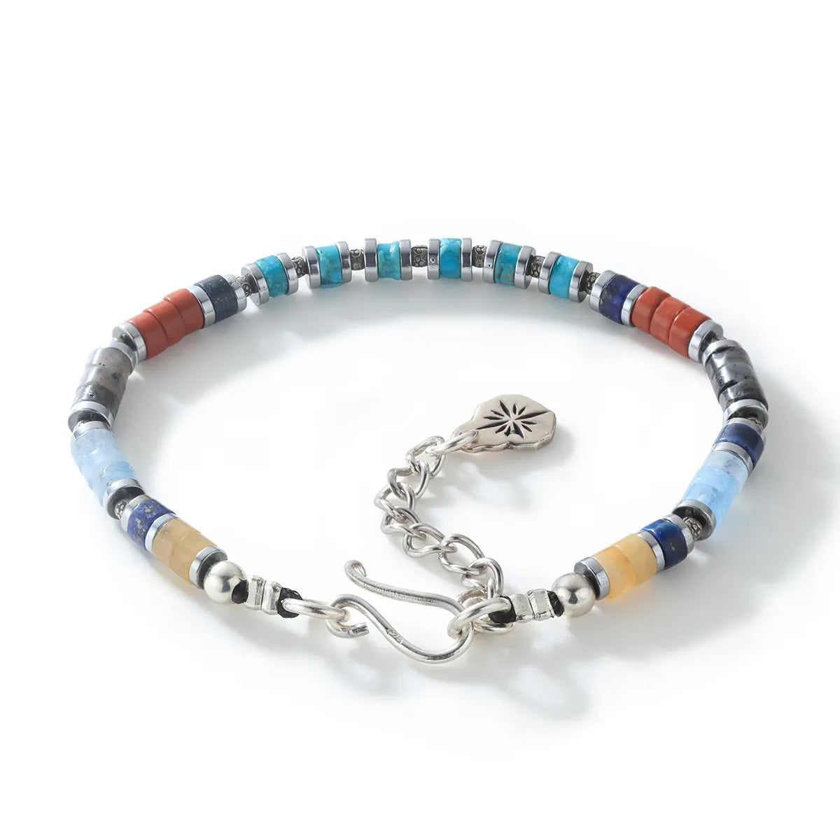 SAAD CANYON SKY HEISHI BRACELET NATURAL STONE 4MM