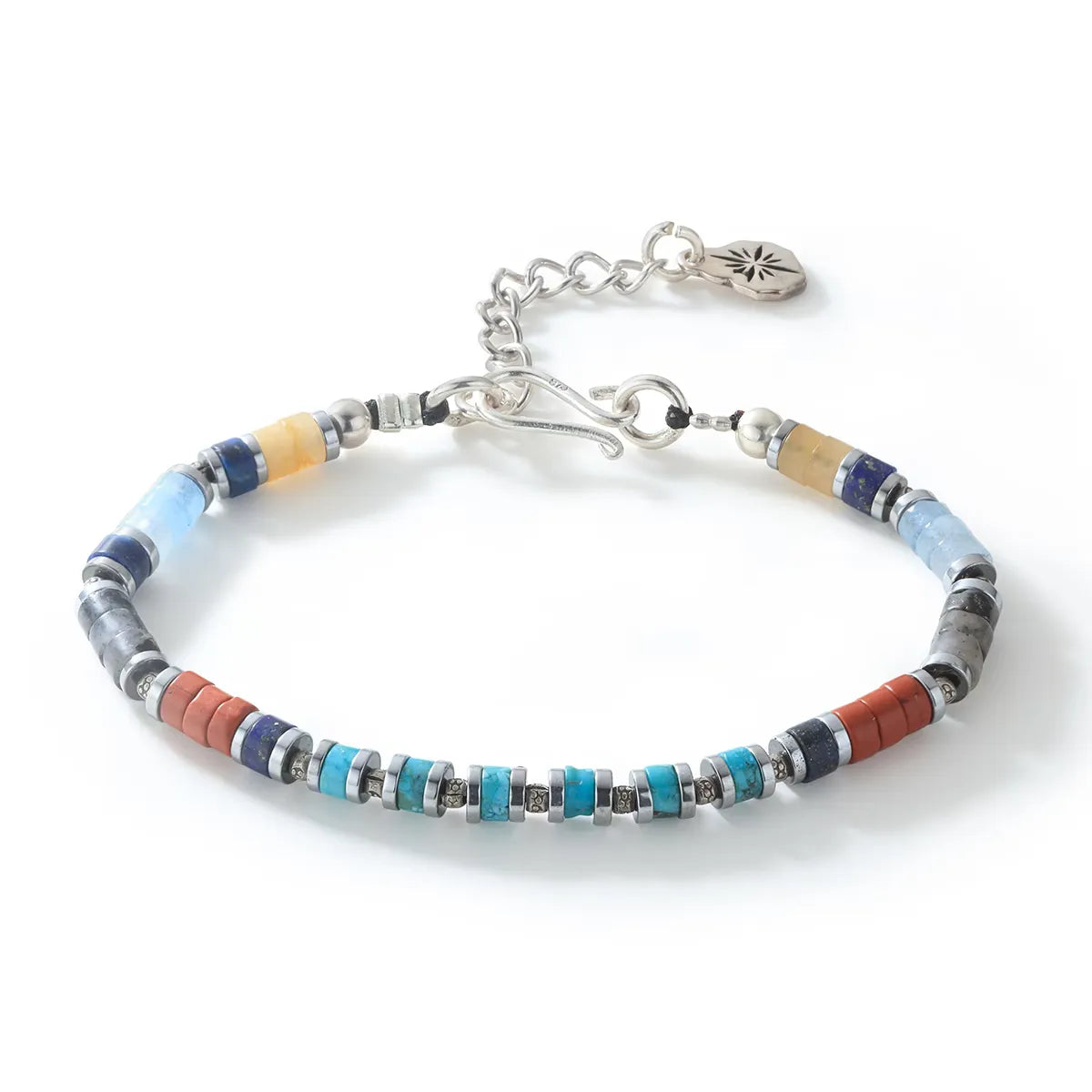 SAAD CANYON SKY HEISHI BRACELET NATURAL STONE 4MM
