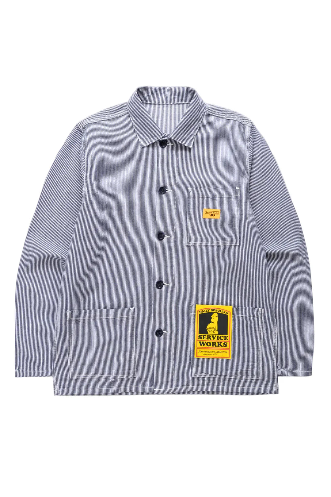 Service Works Hickory Chore Shirt — Hickory — front view